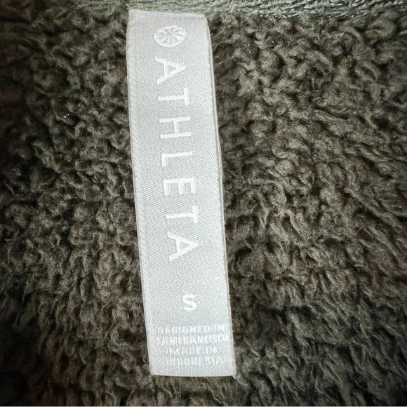 Athleta Gray Fleece Hoodie - Picture 2 of 11